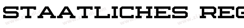 Staatliches Regular字体转换
